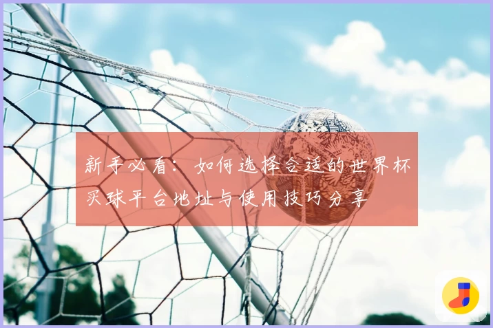 新手必看：如何选择合适的世界杯买球平台地址与使用技巧分享